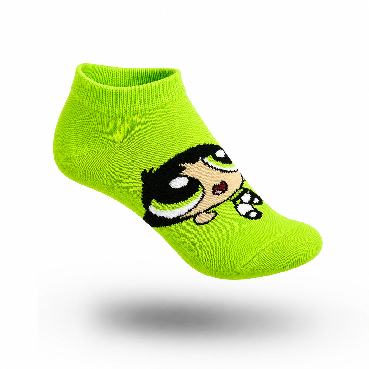 Kheyoot™ Powerpuff Buttercup Neon Green Sock Kids