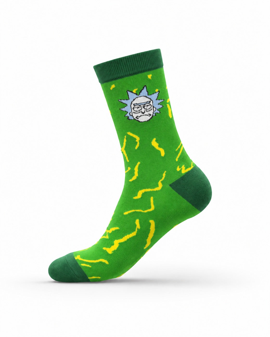 Kheyoot™ Rick and Morty Rick Green Sock Free Size