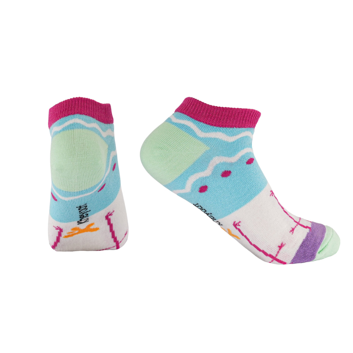 Kheyoot™ Women's flamingo Print No Show Socks