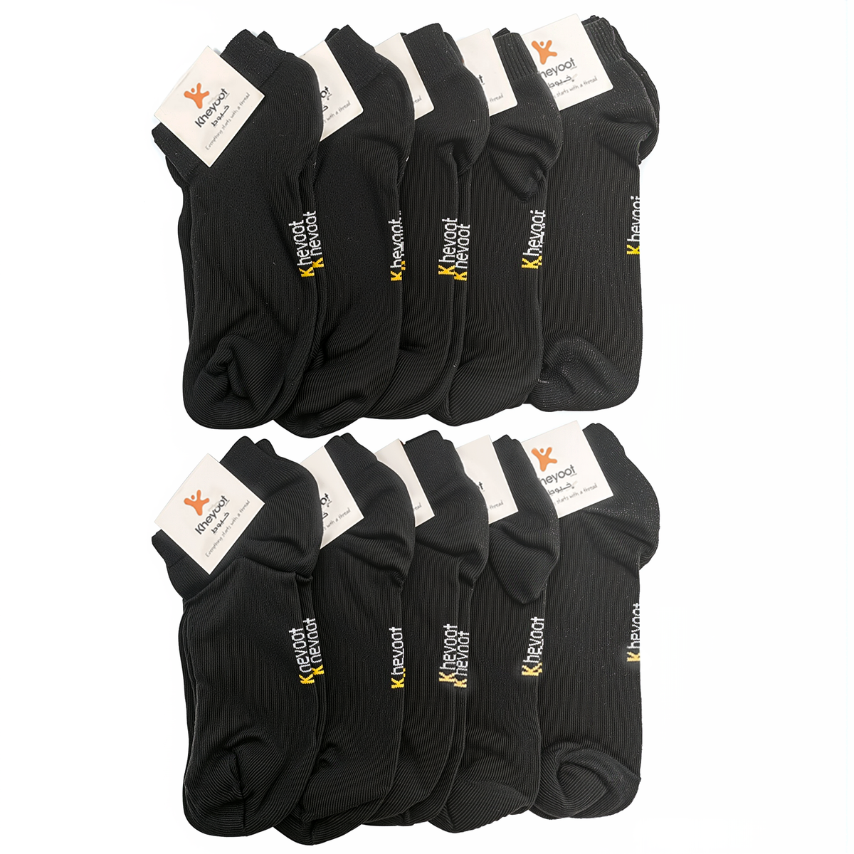 Kheyoot™️All black Women Socks