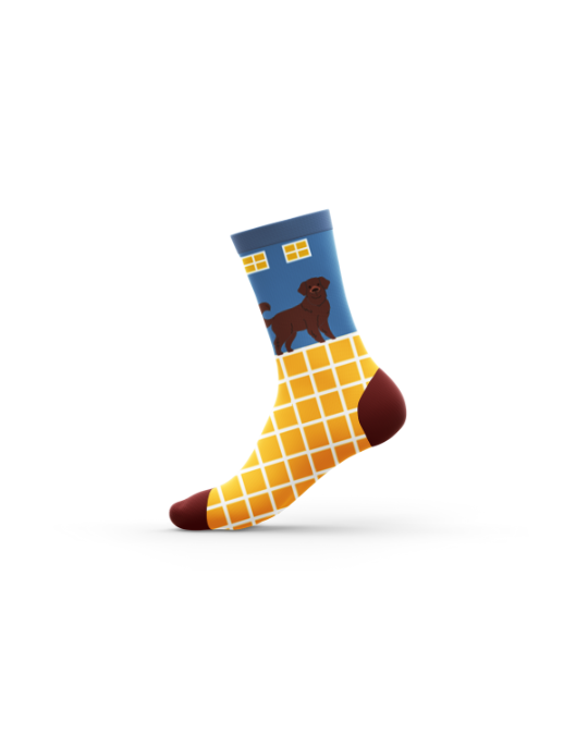 Kheyoot™ Kids Doggy Print Patterned Socks