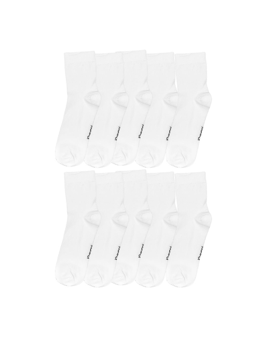 Kheyoot™ 10 kids long white Socks bundle