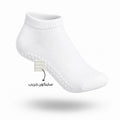 Kheyoot™ men Anti-Slip Solid White Ankle Sock