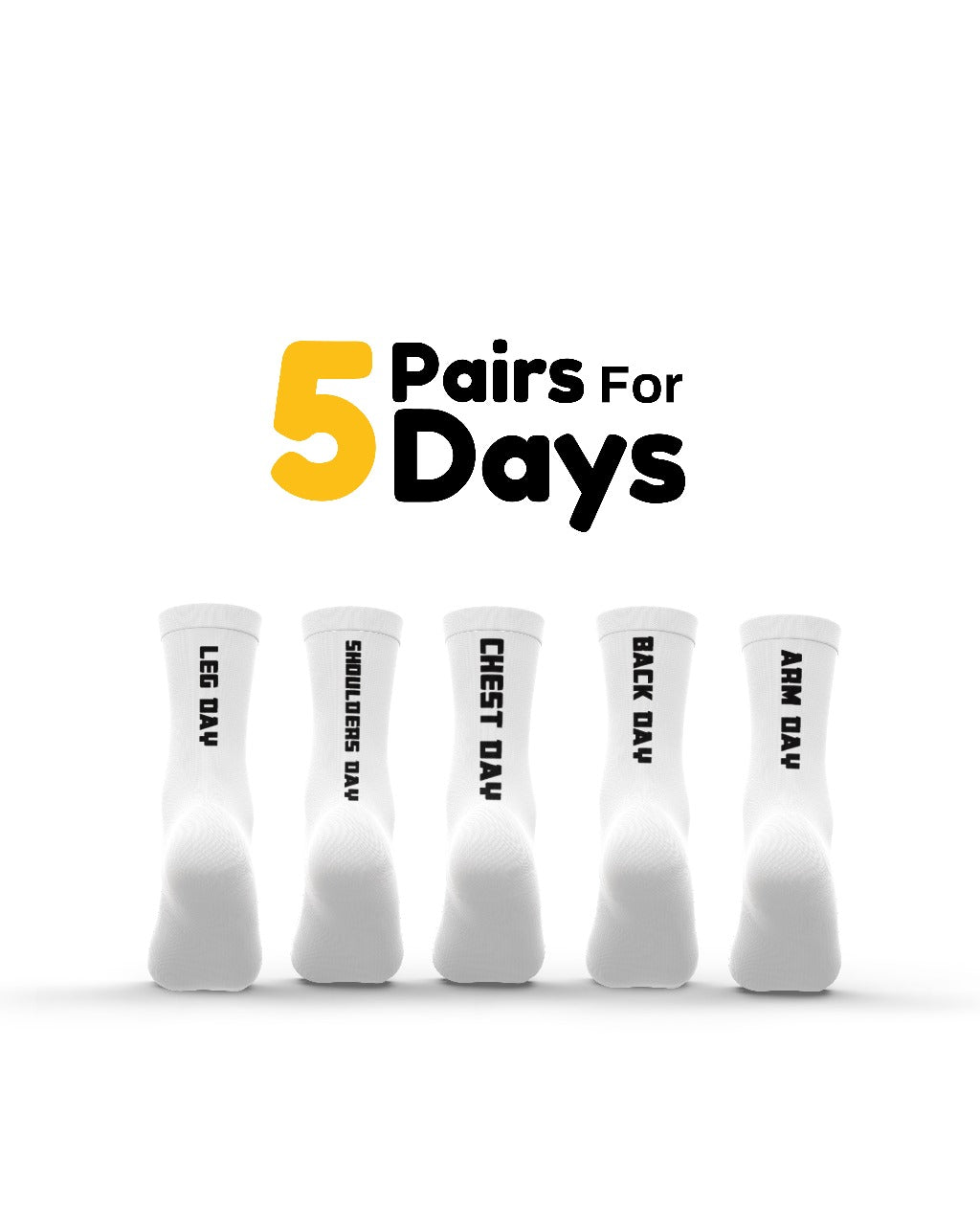 Kheyoot™ 5 Days 5 Gym Socks